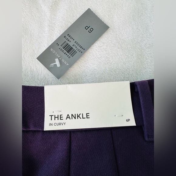 Ann Taylor Purple Straight Leg Pants - Picture 5 of 9
